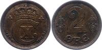 Dänemark 2 Öre 1 Christian X 1912-1947. -