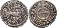 Sachsen-Albertinische Linie 3 Pfennig Johann Georg II. 1656-1680. -