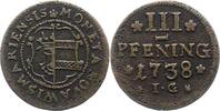 Mecklenburg-Wismar, Stadt 3 Pfennig -