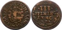 Mecklenburg-Wismar, Stadt 3 Pfennig -