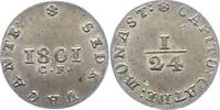 Münster-Bistum 1/24 Taler Sedisvakanz 1801. -