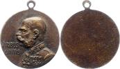 Haus Habsburg einseitige Bronzemedaille Franz Joseph I. 1848-1916. -
