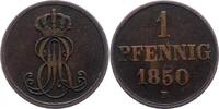 Braunschweig-Calenberg-Hannover Pfennig Ernst August 1837-1851. -