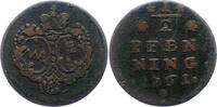 Würzburg-Bistum 1/2 Pfennig Adam Friedrich von Seinsheim 1755-1779. -