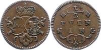 Würzburg-Bistum 1/2 Pfennig Franz Ludwig von Erthal 1779-1795. -
