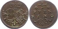 Würzburg-Bistum 1/2 Pfennig Franz Ludwig von Erthal 1779-1795. -