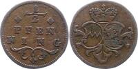 Würzburg-Bistum 1/2 Pfennig Franz Ludwig von Erthal 1779-1795. -