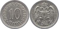 Serbien 10 Para Peter I. 1903-1918. -