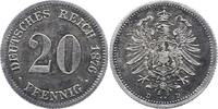 Kleinmünzen 20 Pfennig 1876 D Kratzer, sehr schön 66.81 元 含税 ＋  50.10 元 运费