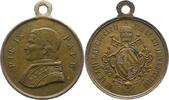 Italien-Kirchenstaat Vatikan Bronzemedaille Pio IX. 1846-1878. -