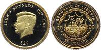 Liberia 25 Dollar Gold Republik. -