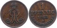 Braunschweig-Calenberg-Hannover Pfennig Georg V. 1851-1866. -