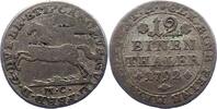 Braunschweig-Wolfenbüttel 1/12 Taler Conventions-Münze 1 Karl Wilhelm Ferdinand 1780-1806. -