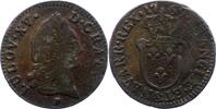 Frankreich 1/2 Sol Ludwig XV. 1715-1774. -