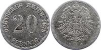 Kleinmünzen 20 Pfennig 1875 J Schön 66.81 元 含税 ＋  50.10 元 运费