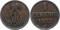 Braunschweig-Calenberg-Hannover Pfennig Georg V. 1851-1866. -