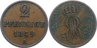 Braunschweig-Calenberg-Hannover 2 Pfennig Ernst August 1837-1851. -