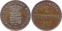 Sachsen-Meiningen 2 Pfennig Georg II. 1866-1914. -