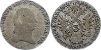 Haus Habsburg 3 Kreuzer 1820 A Franz II.(I.) 1792-1835. Schön 75.30 元 含税 ＋  50.20 元 运费