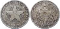 Cuba 40 Centavos Republik 1902-1962. -