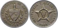 Cuba 5 Centavos Republik 1902-1962. -