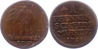 Braunschweig-Calenberg-Hannover Pfennig 1756 Georg II. 1727-1760. Schön 66.94 元 含税 ＋  50.20 元 运费