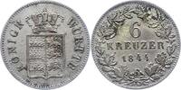 Württemberg 6 Kreuzer Wilhelm I. 1816-1864. -