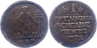 Braunschweig-Wolfenbüttel Pfennig Karl I. 1735-1780. -