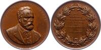 Medicina in nummis Bronzemedaille Sander, Friedrich Emil *1833 Wichlinghausen bei Barmen, +1878 Hamburg, Hygieniker, Direktor des Allgemeinen Krankenhauses in Ham -