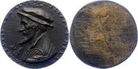 Personenmedaillen Einseitige Bronzegussmedaille Melanchthon, Philipp *1497 Bretten/Unterpfalz, +1560 Wittenberg, deutscher Humanist und Reformator. -