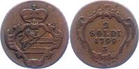 Haus Habsburg Cu-2 Soldi 1799 S Franz II.(I.) 1792-1835. Fast sehr schön 83.67 元 含税 ＋  50.20 元 运费