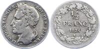 Belgien-Königreich 1/2 Franc Leopold I. 1830-1865. -