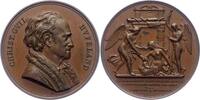 Medicina in nummis Bronzemedaille Hufeland, Christian Wilhelm *1762 Langensalza, +1836 Berlin, Verfasser der Makrobiotik. -