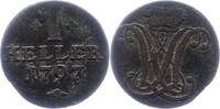 Hessen-Kassel Cu-Heller Wilhelm IX. 1785-1803. -
