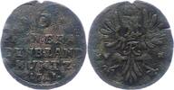 Brandenburg-Preußen 6 Pfennig Friedrich I. 1701-1713. -