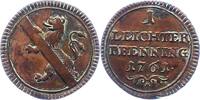 Bamberg, Bistum Leichter Pfennig Adam Friedrich von Seinsheim 1757-1779. -
