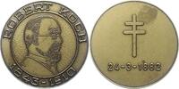 Medicina in nummis Bronzemedaille Koch, Robert *1843 Clausthal/Harz1910 Baden-Baden, Begründer der experimentellen Bakteriologie, fand den Tuberkelbazillus und de -