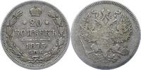 Russland 20 Kopeken Alexander II. 1855-1881. -