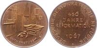 Reformation Bronzemedaille 450-Jahrfeier der Reformation 1967. -