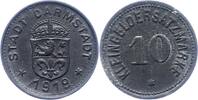 Darmstadt, Hessen 10 Pfennig Zink Stadt. -