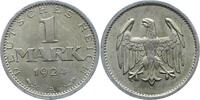 Weimarer Republik 1 Mark 1924 A Vorzüglich + 167.34 元 含税 ＋  50.20 元 运费