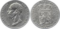 Niederlande-Königreich 1/2 Gulden Wilhelm II. 1840-1849. -