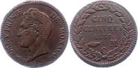 Monaco 5 Centimes Honoré V. 1819-1841. -