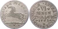 Braunschweig-Wolfenbüttel 1/6 Taler Karl I. 1735-1780. -