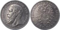 Baden 5 Mark Friedrich I. 1856-1907. -