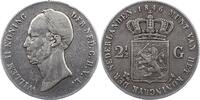Niederlande-Königreich 2 1/2 Gulden Wilhelm II. 1840-1849. -
