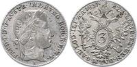 Haus Habsburg 3 Kreuzer 1837 A Ferdinand I. 1835-1848. Winz. Kratzer, se... 125.51 元 含税 ＋  50.20 元 运费