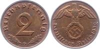 Drittes Reich 2 Pfennig 1939 G Winz. Kratzer, vorzüglich - Stempelglanz 66.94 元 含税 ＋  50.20 元 运费