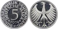 Münzen der Bundesrepublik Deutschland 5 Mark 1974 F Mark 1945-2001. Winz... 125.51 元 含税 ＋  50.20 元 运费