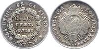 Bolivien 5 Centavos 1877 Republik. Sehr schön 125.51 元 含税 ＋  50.20 元 运费